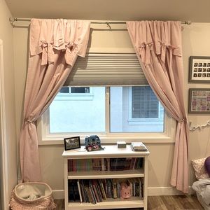 Evelyn pottery barn bow curtains
